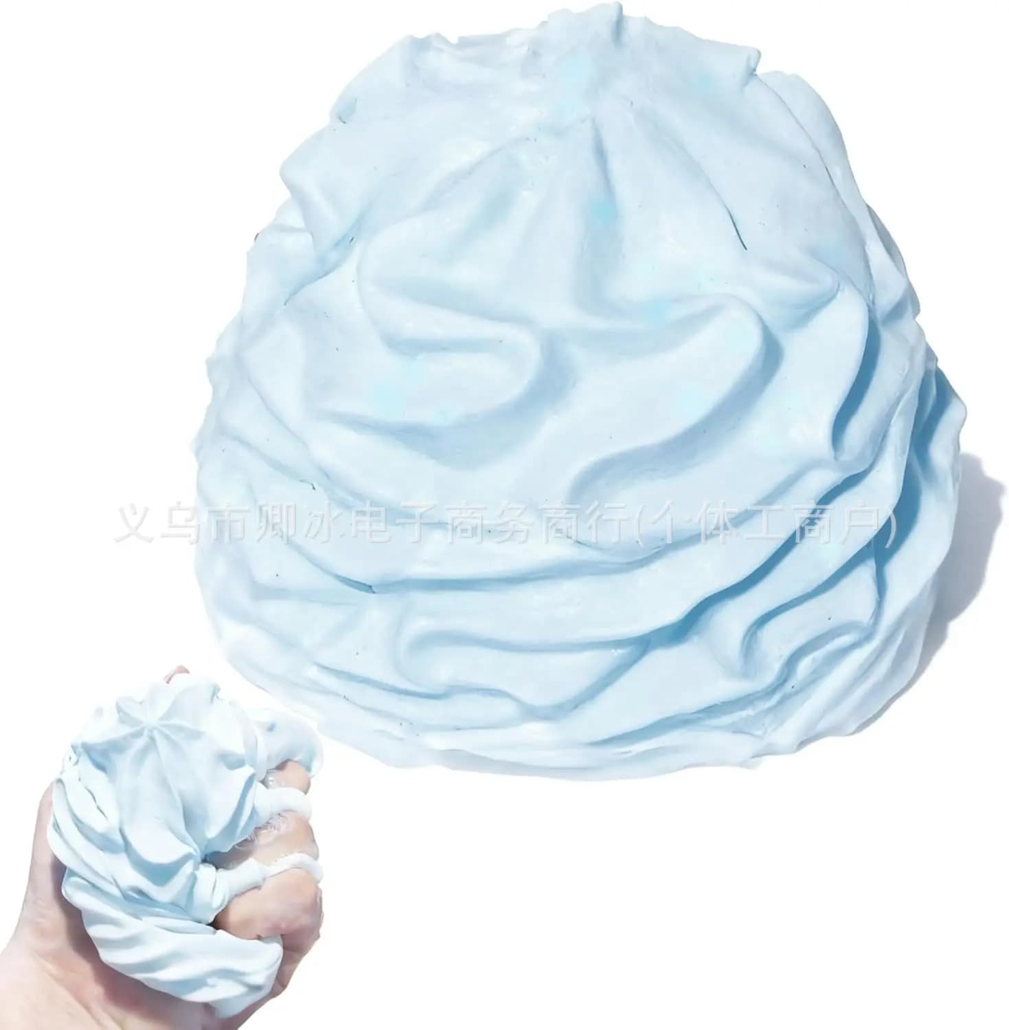 Jouet à presser en forme de rouleau de crème à rebond lent, avec fonction de pétrissage et de musiqu