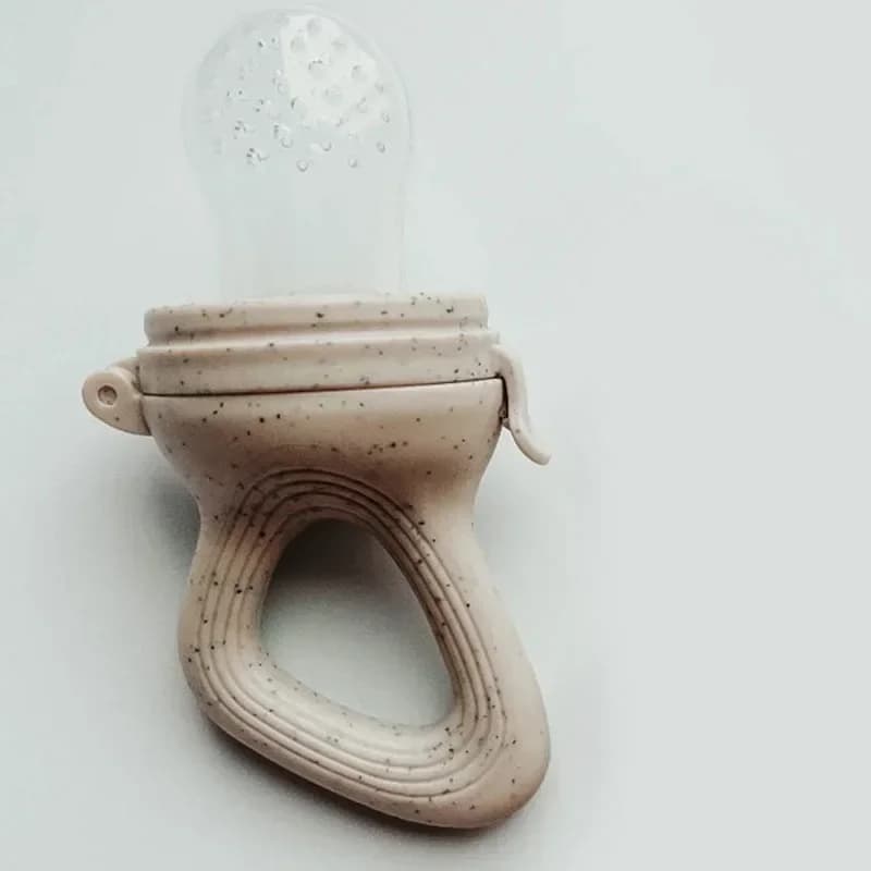 Mangeoire à fruits en silicone avec couvercle pour bébé, 1 pièce, nourriture fraîche, complément de 