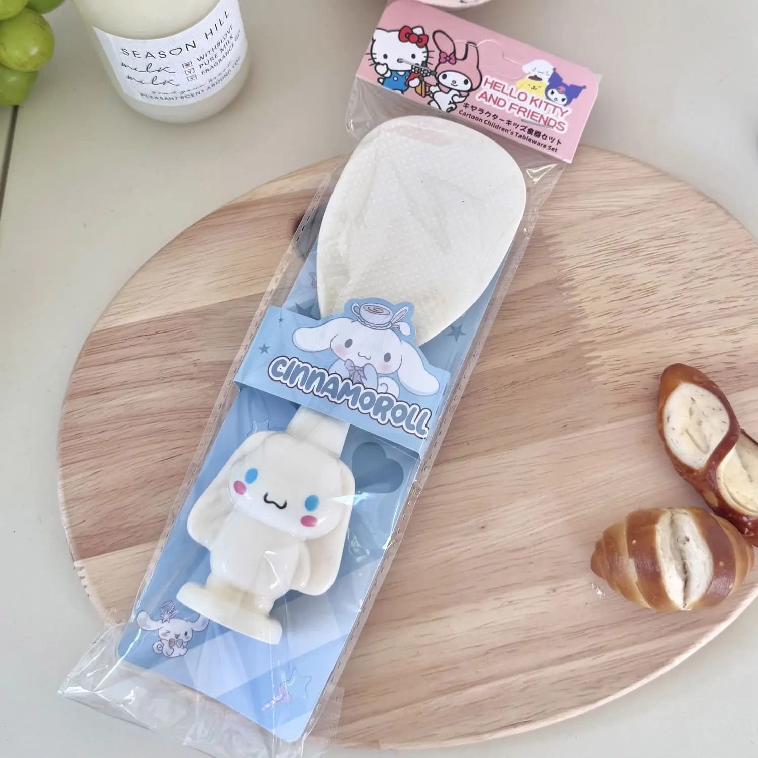 Cuillère à riz Cinnamoroll 3D, forme exquise, personnage de dessin animé mignon, cuillère de service