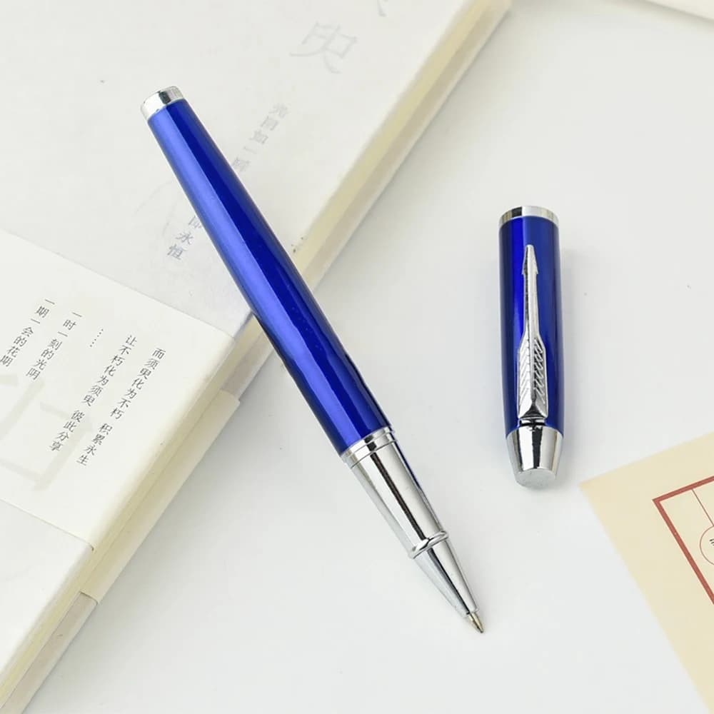 Stylo à bille en métal de marque de luxe, stylo à bille, cadeau d'affaires, écriture, bureau, fourni