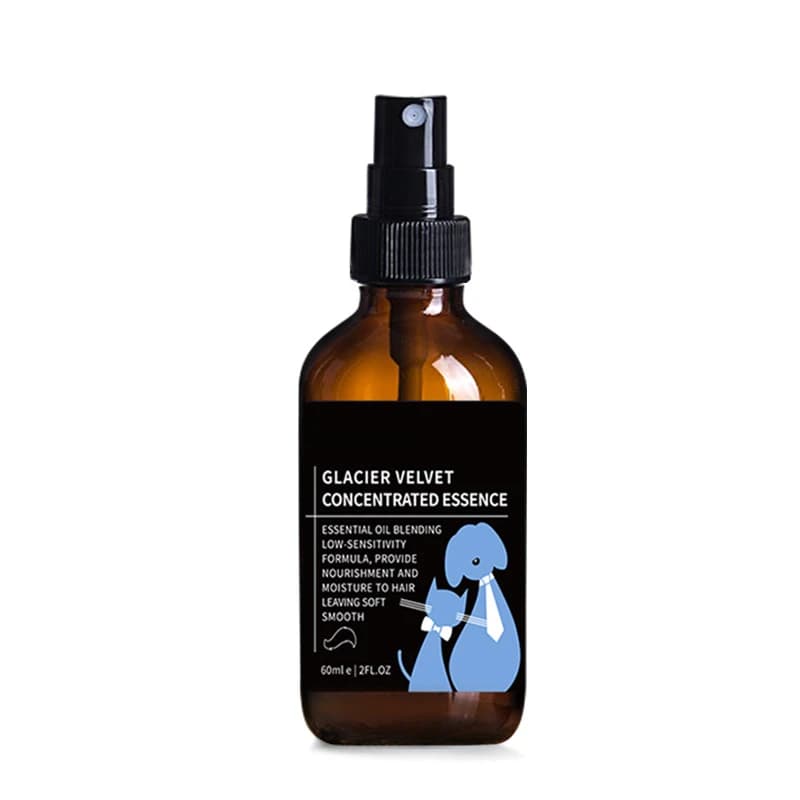 Spray de soin pour poils d'animaux antistatique brillant sans lavage démêlant huile essentielle déso