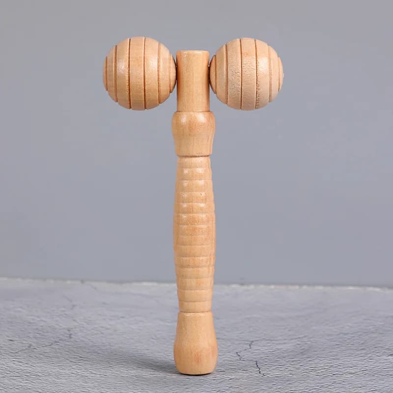 Rouleau de massage en bois 2026, masseur manuel en bois, rouleau de massage dorsal en bois pour le c