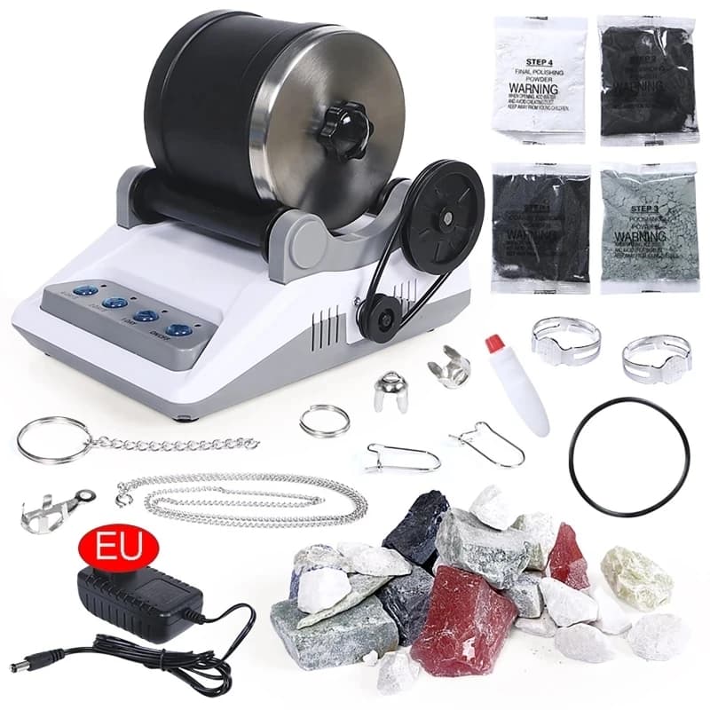 Kit de gobelet à roche électrique 220V, bricolage, jouet avec pierres précieuses brutes, grains de p