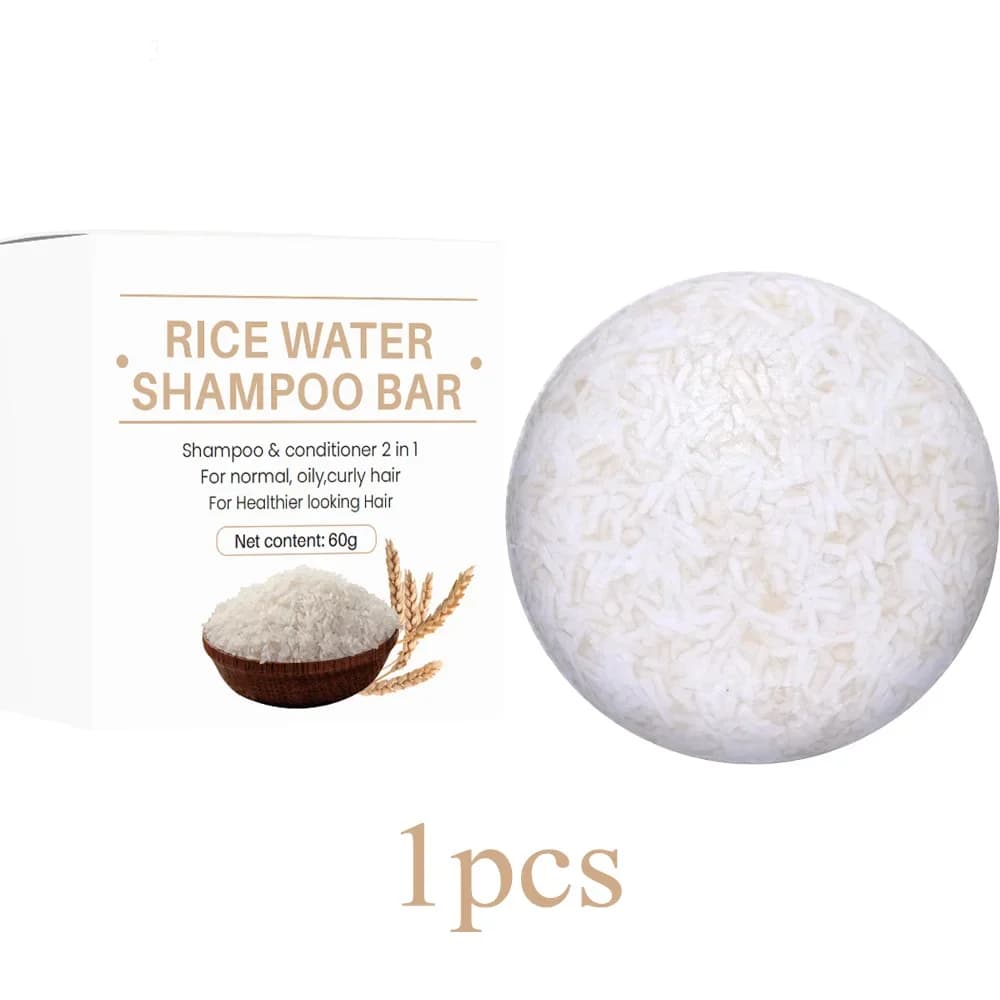 1/2/3 pièces riz biologique shampooing barre de savon nettoie sans huile conditionnement savon riz e