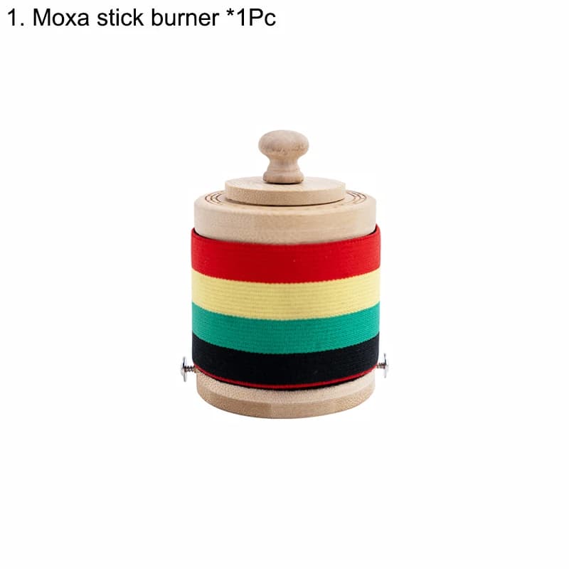 Brûleur de rouleau de Moxa en bois de bambou, outil de Moxibustion en bois sans peinture respectueux