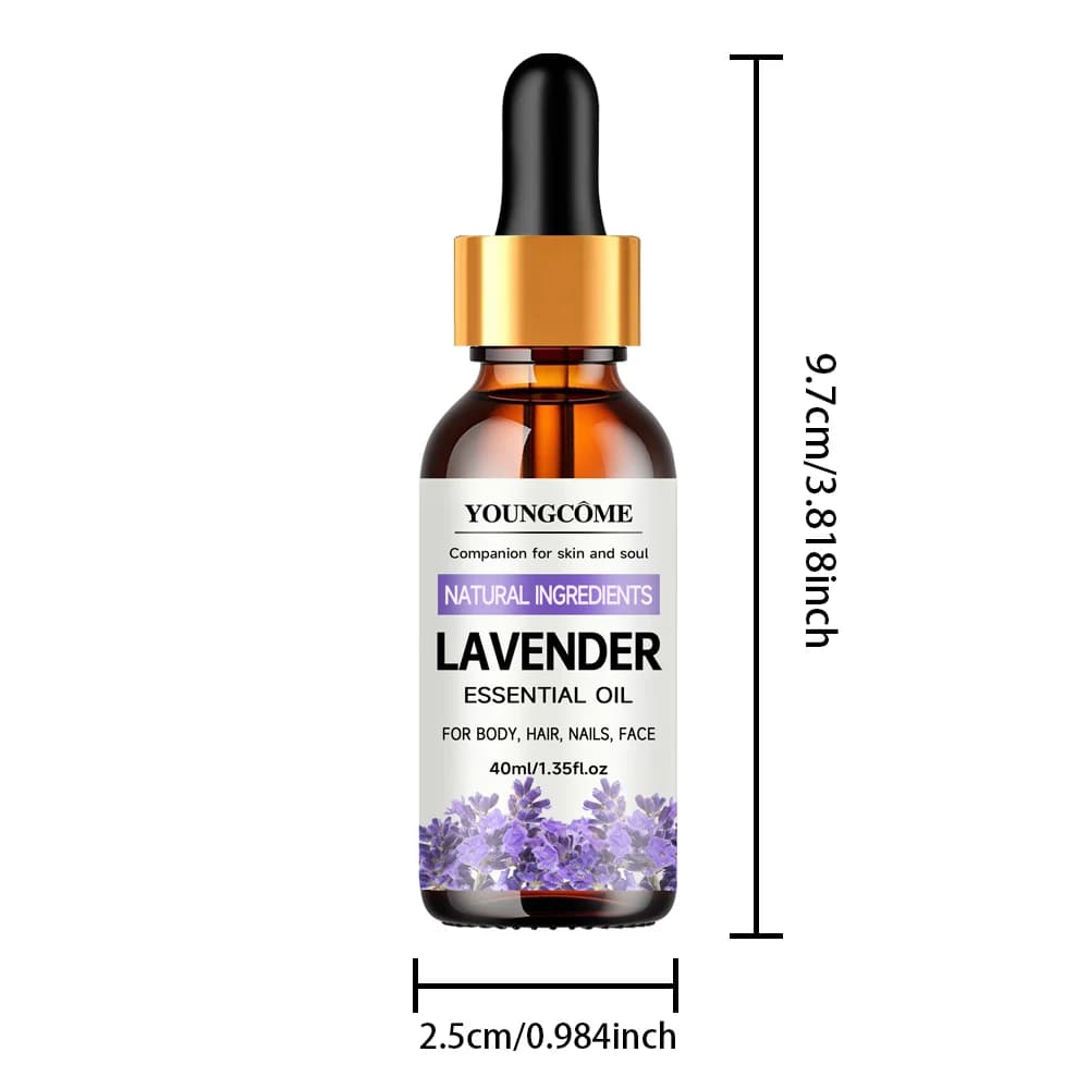 Huile essentielle de lavande Pure naturelle, hydratante pour cheveux, adaptée aux cheveux, du visage