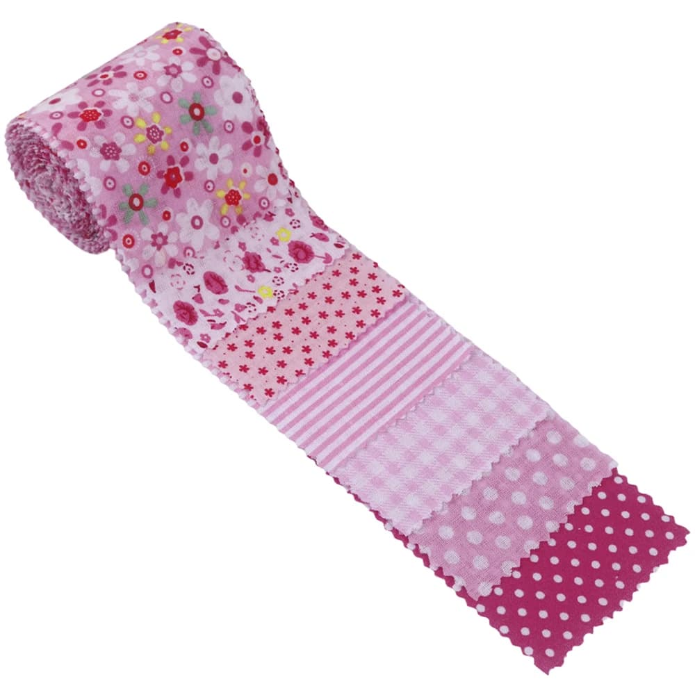 Ensemble de bandes de tissu en coton en rouleau de gelée prédécoupé, matériau Patchwork imprimé/uni 