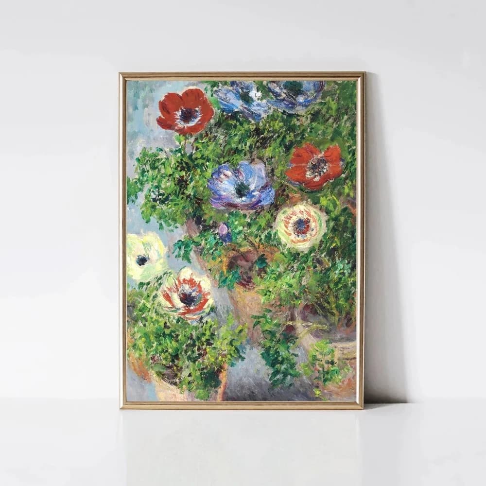Peinture sur toile 2D (Claude Monet Nénuphars) – Affiches et impressions de paysages de jardin class