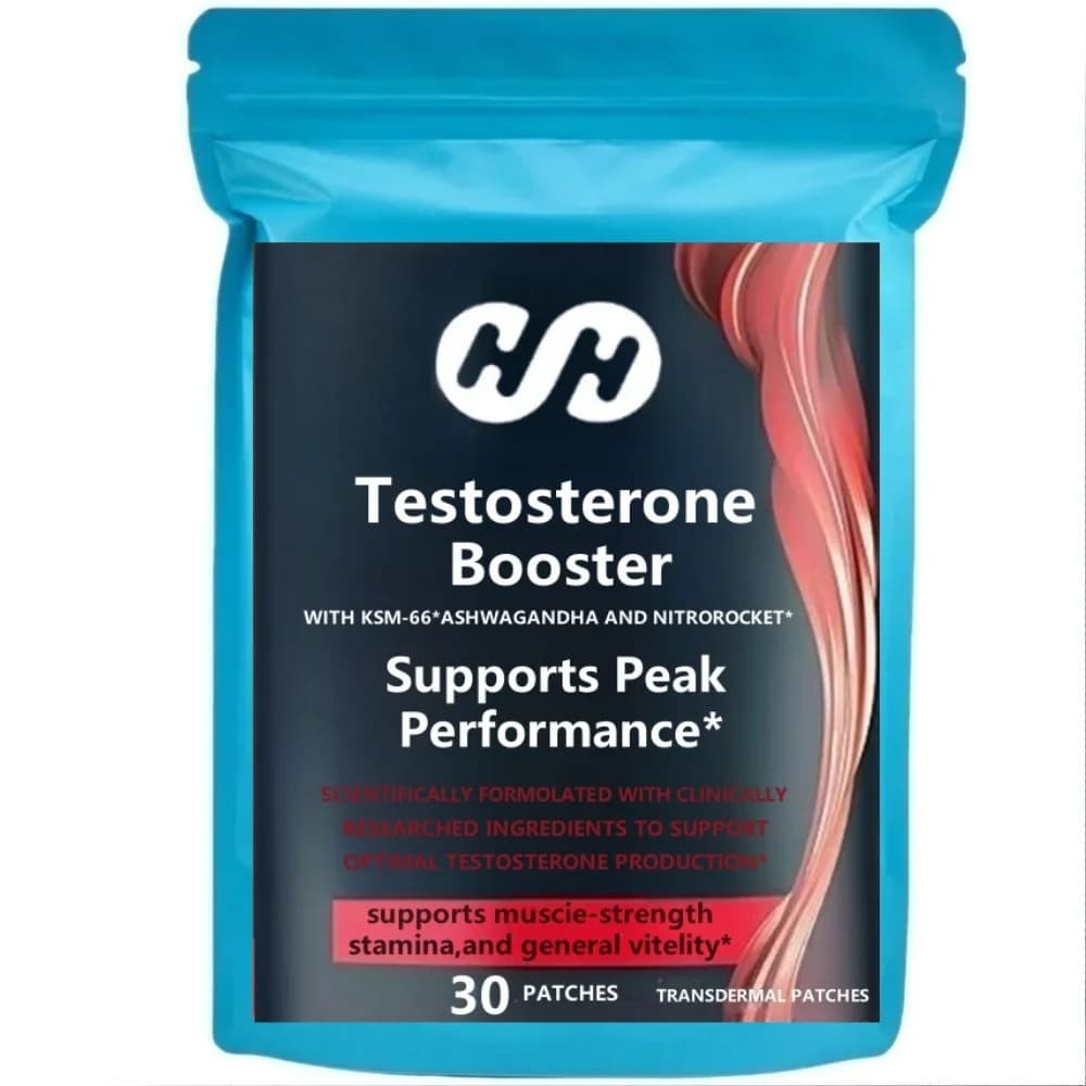 30 Patchs Transdermiques Stimulants de Testostérone pour Hommes avec Extrait de Horny Goat Weed et R