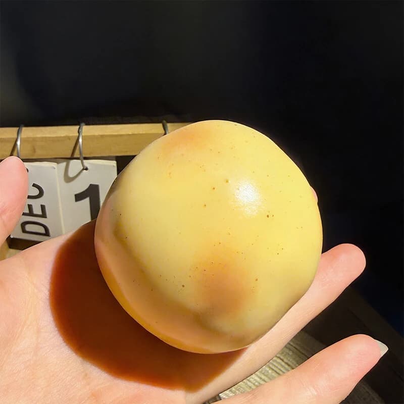 Balle anti-stress en forme de pomme de terre croustillante, faite à la main, blocs de maltose ronds,