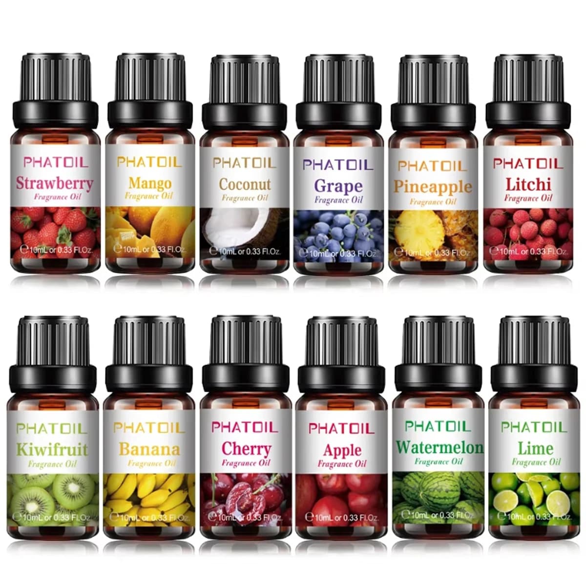 PHATOIL – diffuseur d'huile parfumée aux fruits de la Passion, fraise, mangue, pastèque, noix de coc