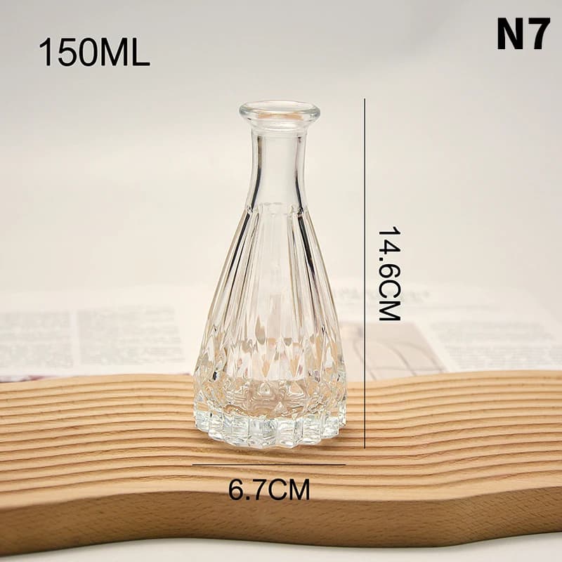 Bâtonnets de diffuseur de roseaux, recharge de 150ml, diamant/rayure verticale/sergé, bouteilles d'a