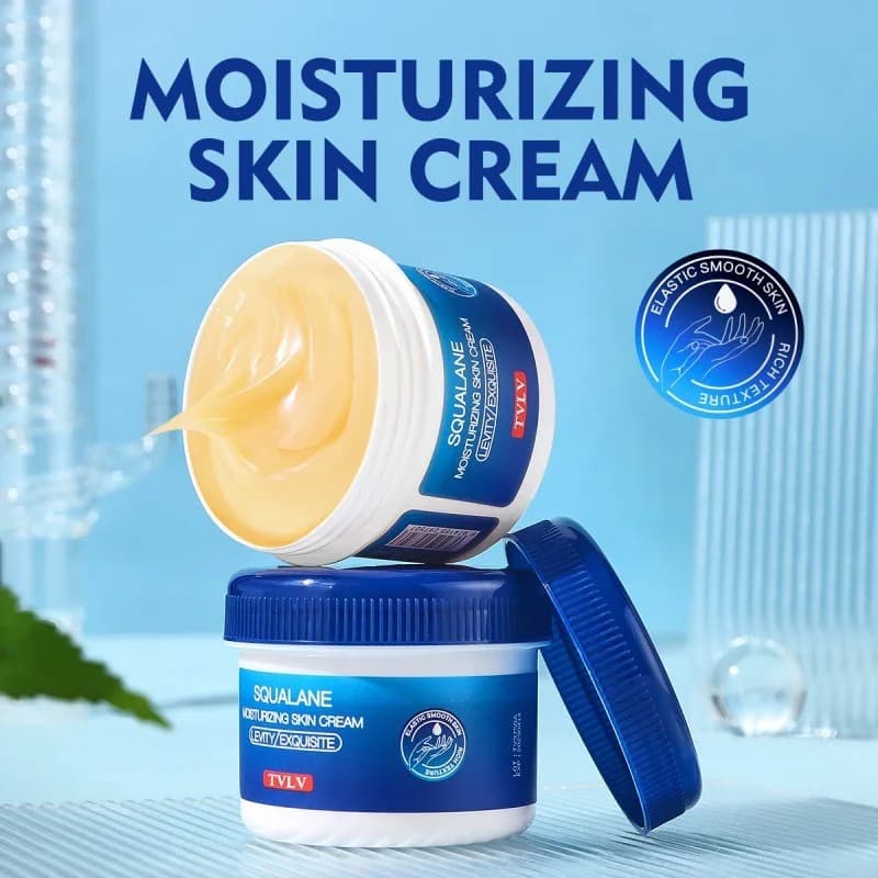 Crème au Squalane ultra-nourrissante pour peaux sèches et rugueuses, hydratant en profondeur, prévie