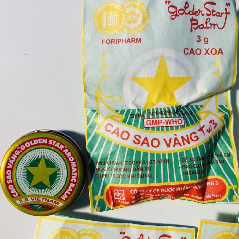 10 pièces/sac Cao Xoa Tw3 plus récent Vietnam étoile dorée tigre baume tête de tigre mentholique bau
