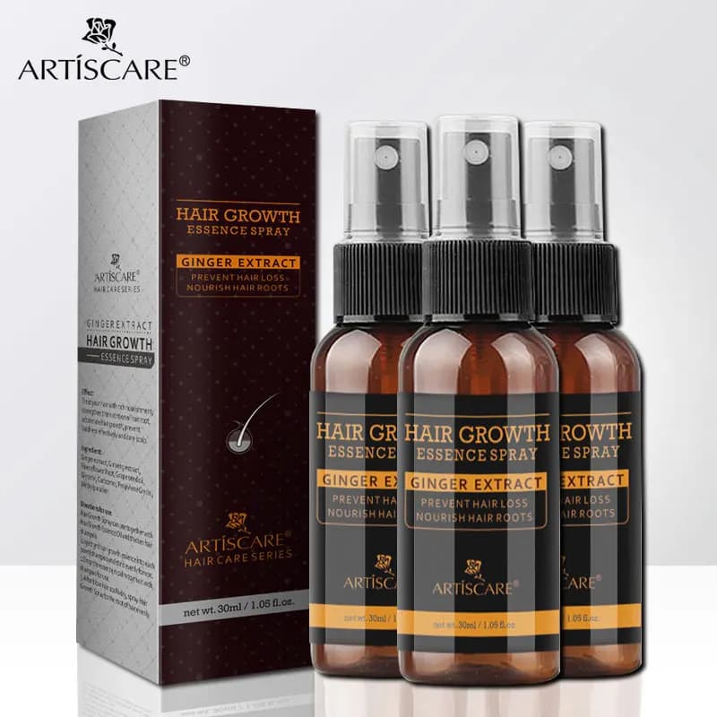 Artiscar – Spray Essence pour la croissance des cheveux, 3 pièces, nourrit les racines des cheveux, 