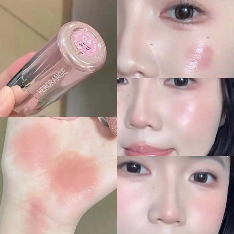 Le fard à joues liquide est lisse, hydratant, Non collant, facile à appliquer, finition mate naturel