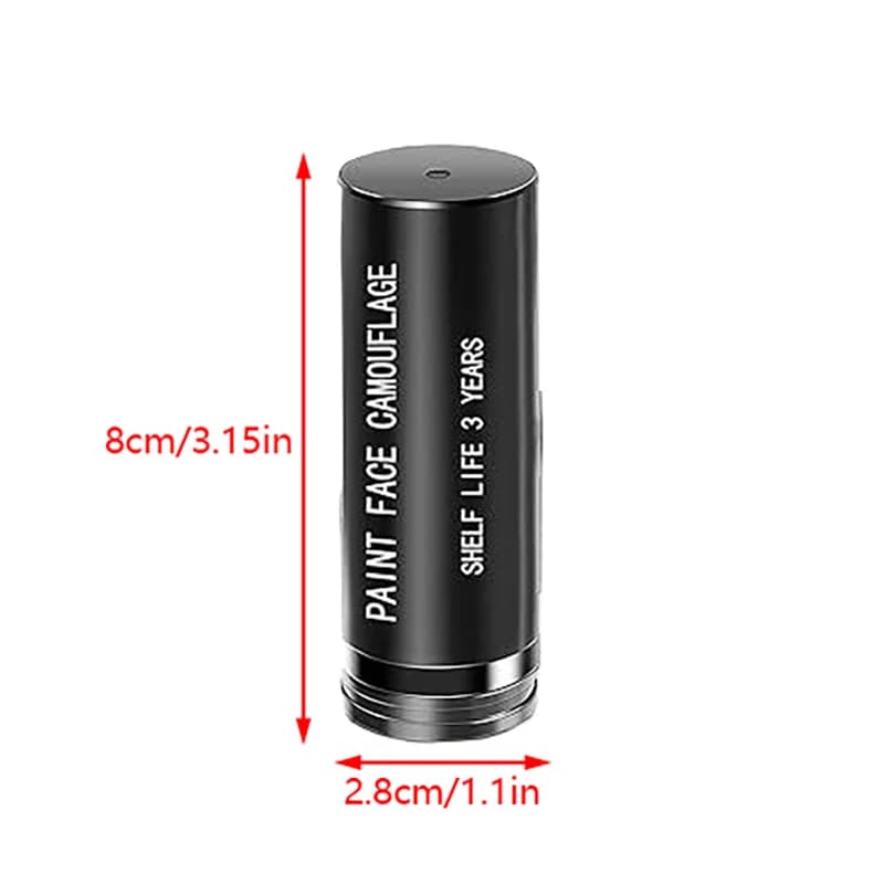 Bâton de maquillage noir pour les yeux pour sports de plein air, peinture noire pour les yeux pour l