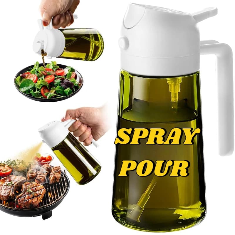 Distributeur d'huile d'olive en plastique pour gadgets de cuisine, accessoires pour friteuse à air, 