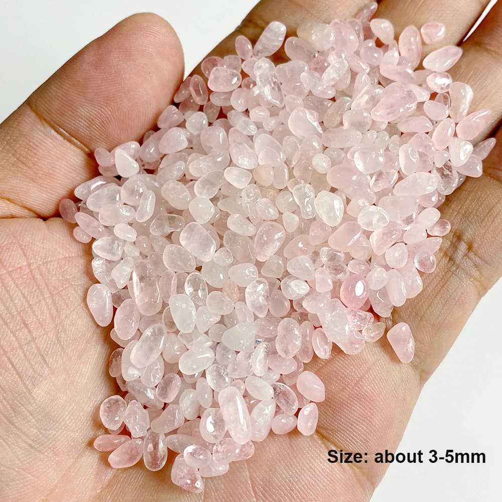 Perles de gravier en cristal rose brut, quartz naturel, pierre de table pour la décoration, bonsaï p