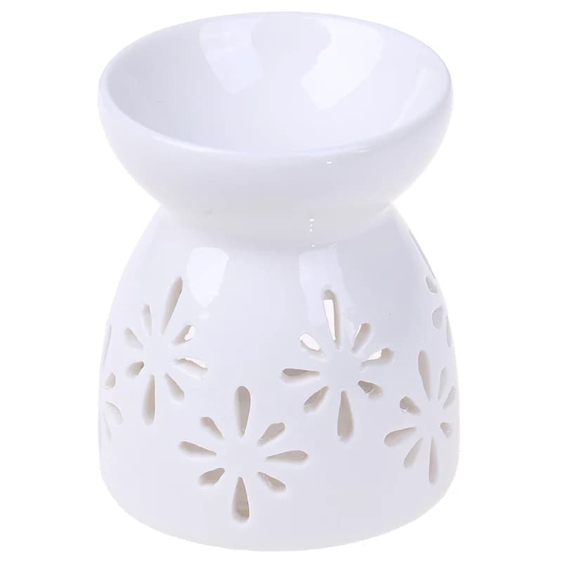 Lampe à huile essentielle en céramique, brûleur d'arôme, bougie d'aromathérapie, porte-parfum