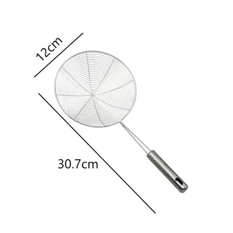 1PC acier inoxydable crépine louche écumoire ovale maille Fine Pot d'huile crépines maison cuisine o
