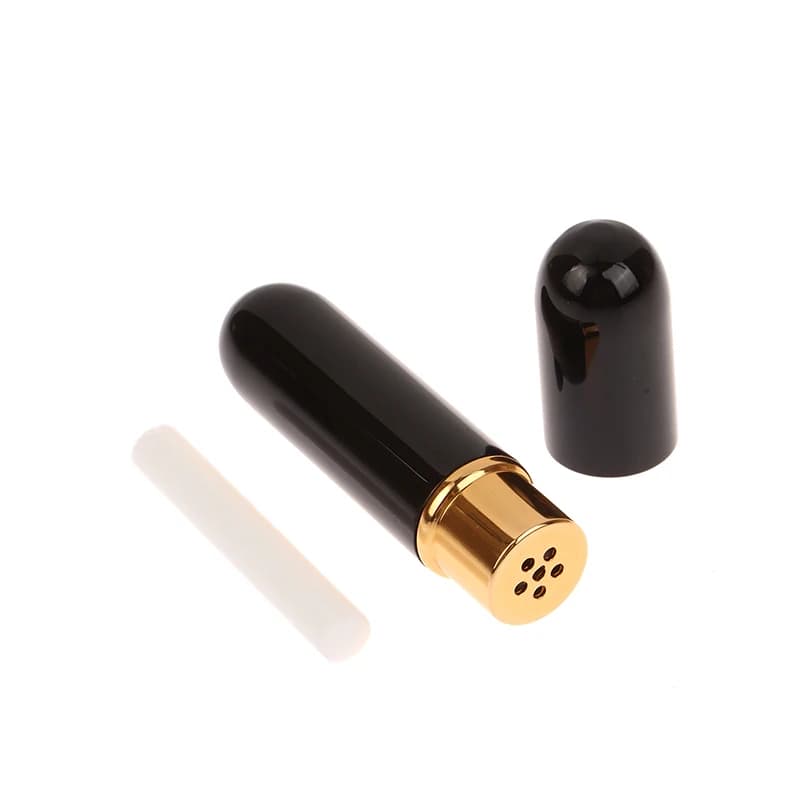 Inhalateurs nasaux pratiques pour huiles essentielles, tubes en aluminium vierges pour aromathérapie