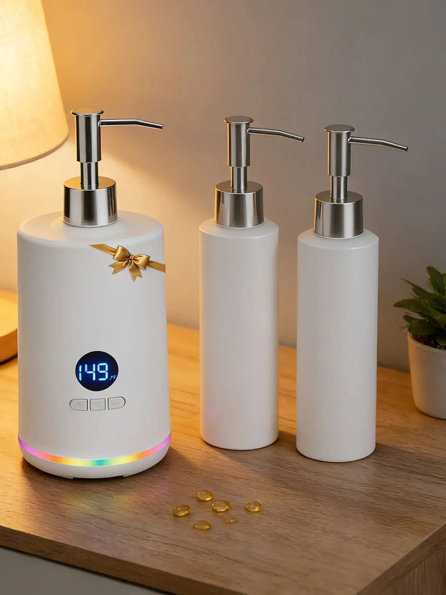 Chauffe-huile de Massage, Lotion, crème, avec affichage LED, Double bouteille, pour Salon de maison,