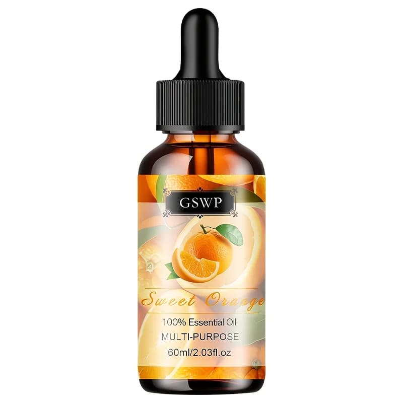 Huile essentielle d'orange douce 100% pure GSWP : Multi-usages pour le massage du visage et du corps