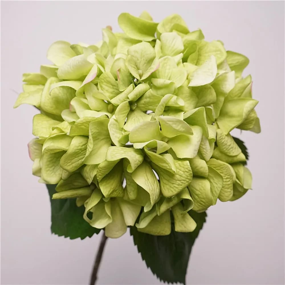 Hydrangea artificielle hydratante au toucher réel, fleur en soie pour bouquet de mariée, arrangement
