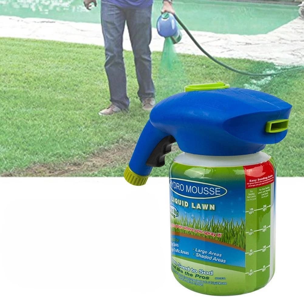 Pulvérisateur de graines d'herbe liquide pour gazon, Hydro Mousse de jardin, avec stimulation de la 