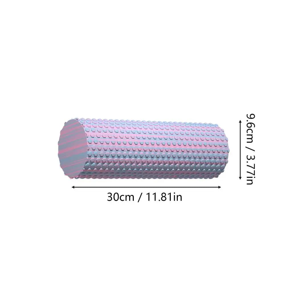 Rouleau de massage en mousse EVA de 30 cm pour Pilates, yoga, massage musculaire et fitness, rouleau