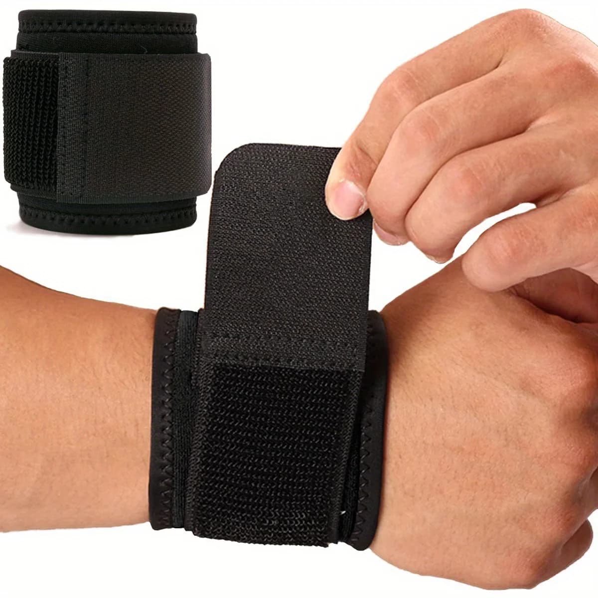 [Attelle de poignet réglable] 1 attelle de poignet réglable - Bande de protection du poignet pour le