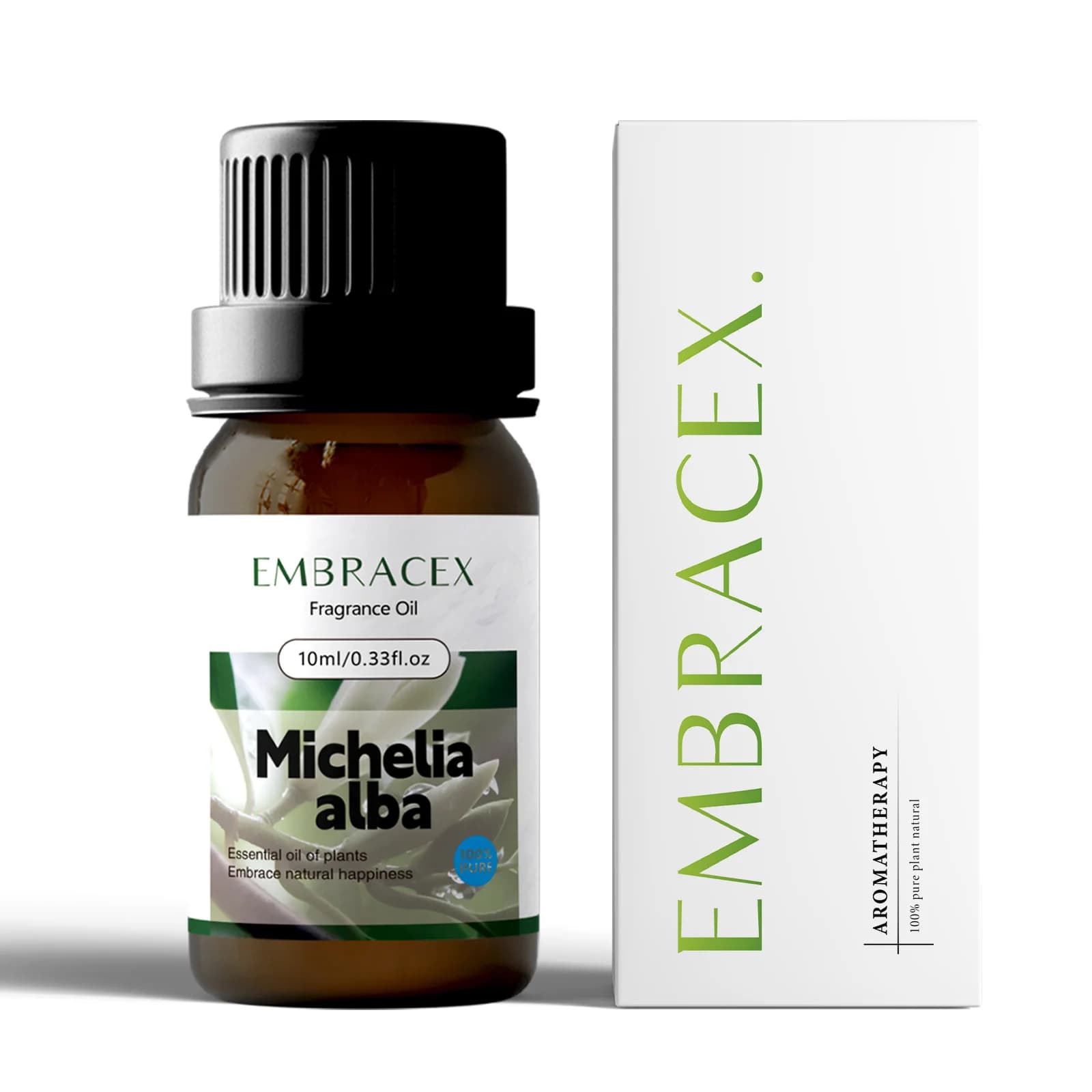 Huile Essentielle de Michelia Alba 10ml - Parfum Floral Naturel Exquis pour l'Aromathérapie et Usage