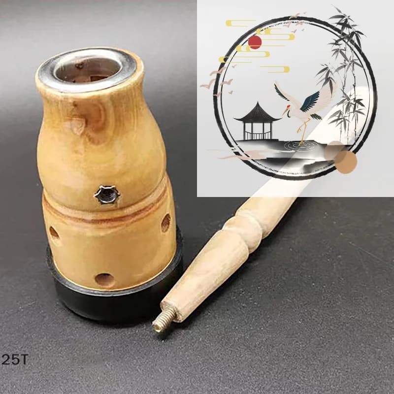 Outil de Moxibustion en bois, poignée de gourde, brûleur en rouleau de Moxa, Massage corporel chaud,