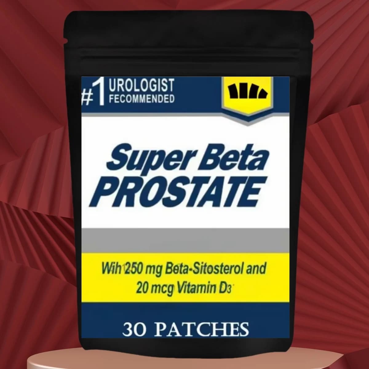 Patchs transdérmiques de prostate pour hommes avec Saw Palmetto, complexe de prostate de graines de 