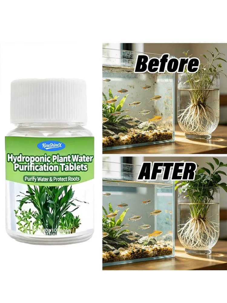 Comprimés de purification d'eau hydroponique - Eau instantanée adaptée aux aquariums, aux plantes en