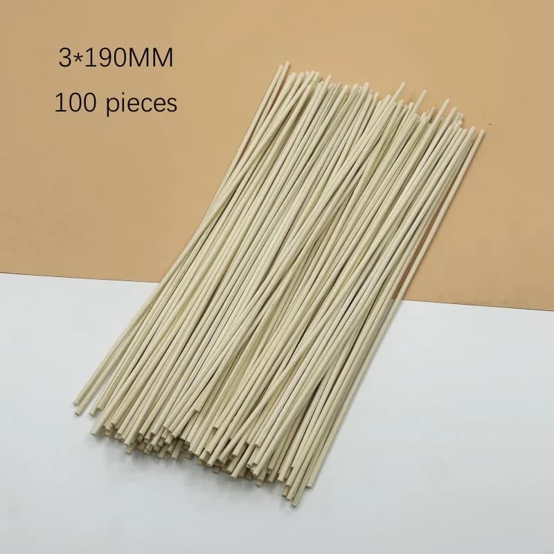 100 pièces de bâtons de remplacement de diffuseur de roseau de 3mm, bâtons d'évaporation de bouteill