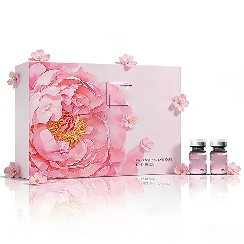 Ampoule liquide Sanendi Pink Pdrn à l'acide hyaluronique, cosmétique professionnelle pour le visage,