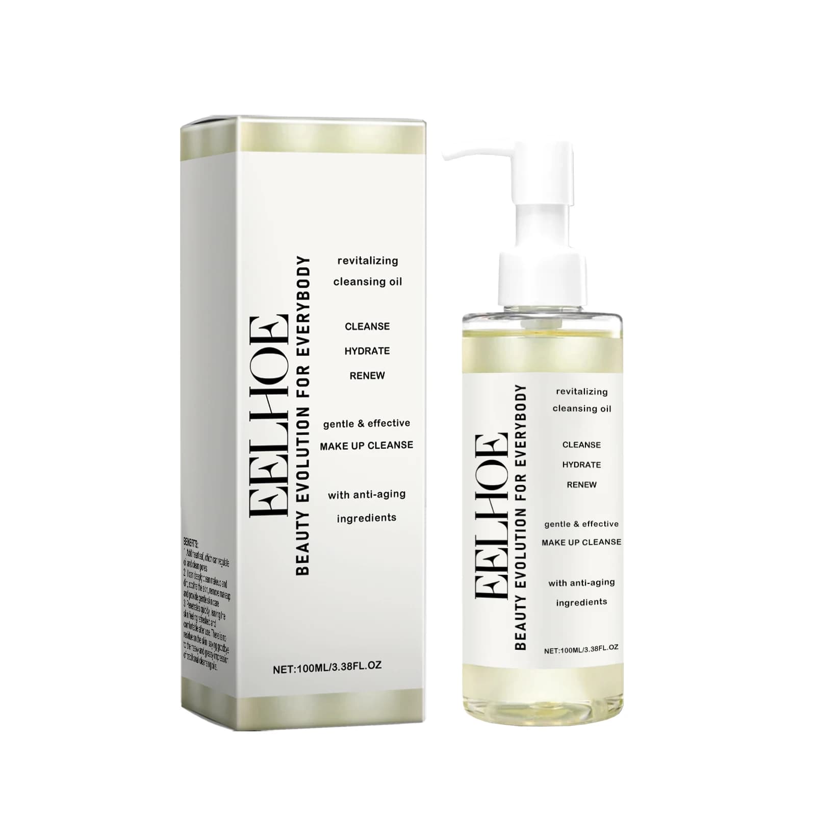 Huile nettoyante douce – Une huile nettoyante pour le visage douce pour un démaquillage, laisse la p
