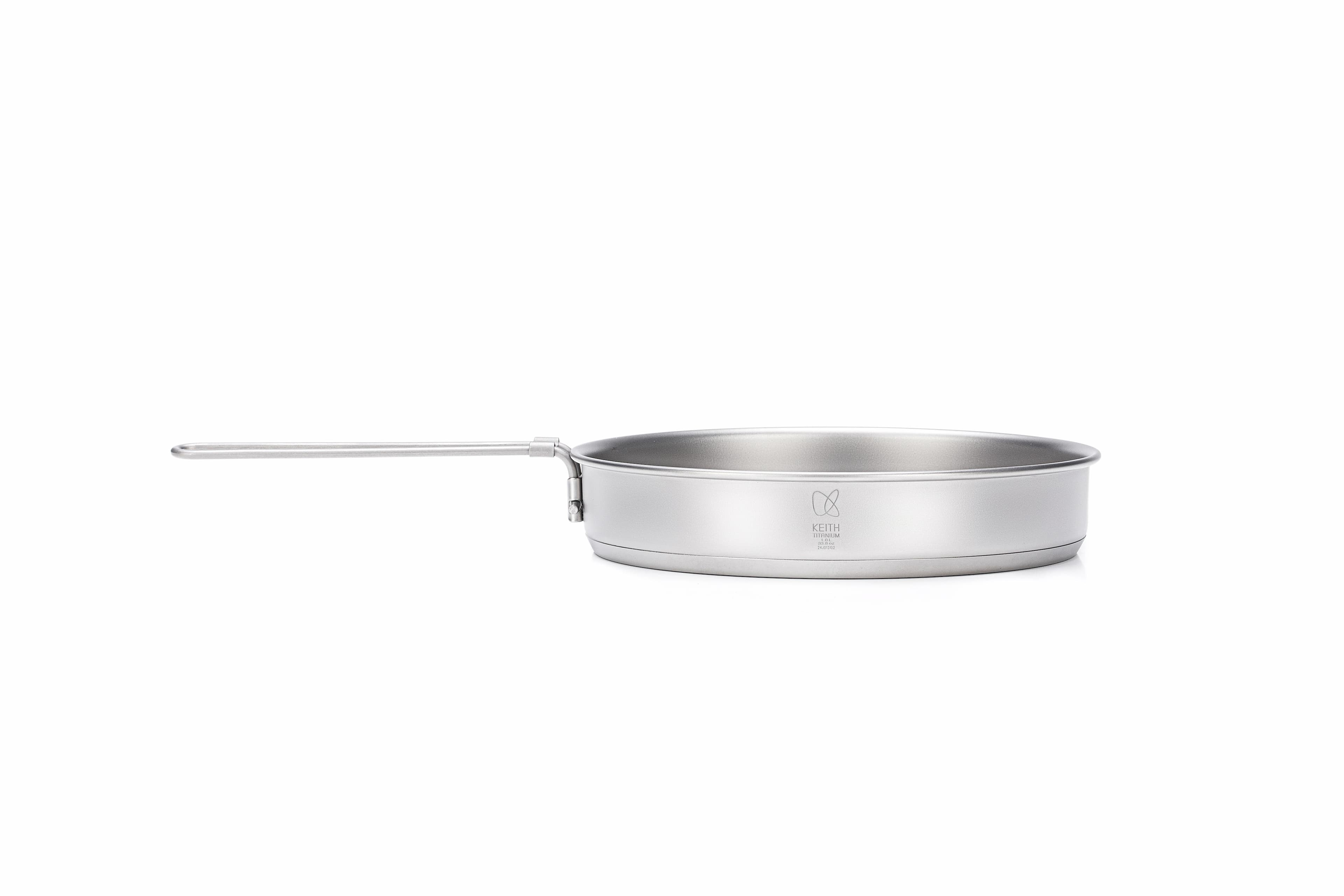 Poêle à frire professionnelle en titane avec poignée pliable - KEITH Ti6034, ustensile de cuisine lé