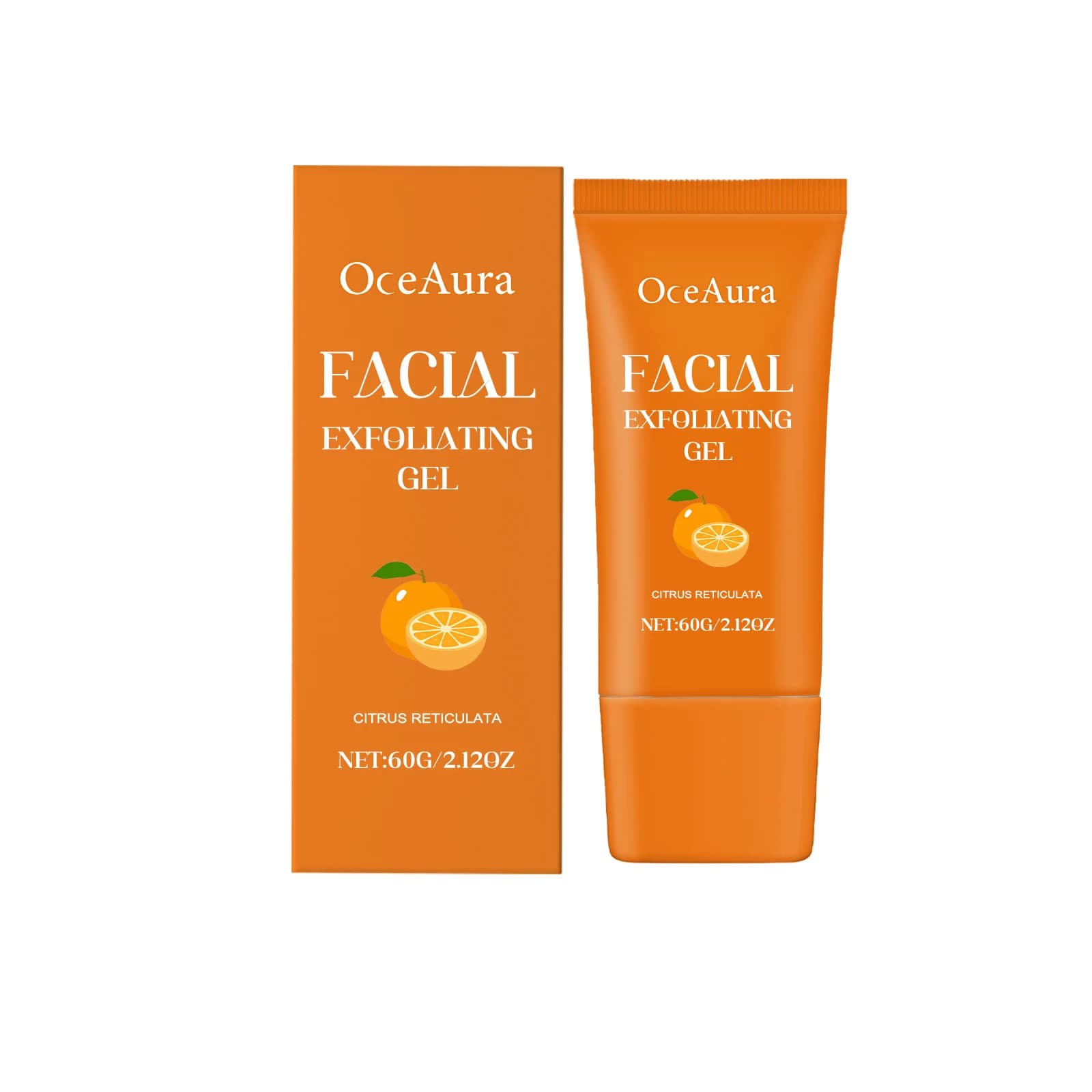 Gel exfoliant Orange éclaircissant pour le visage, éclaircit les taches foncées de la peau, dissolva