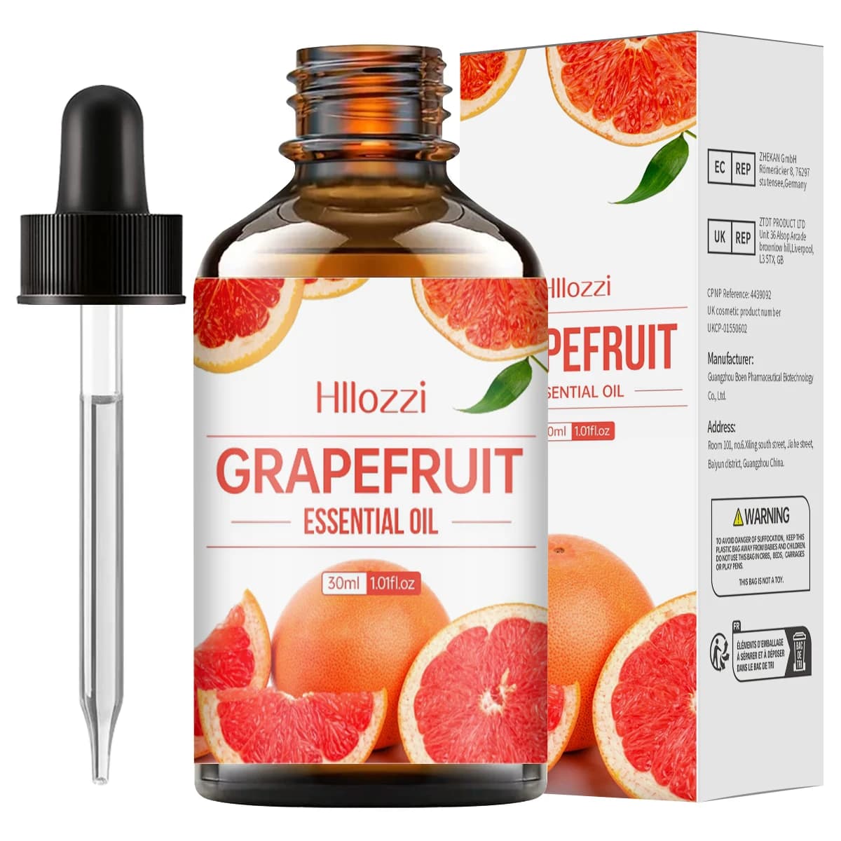 Huile essentielle de pamplemousse pour massage corporel, diffuseur d'aromathérapie, humidificateur, 