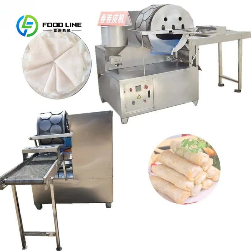 Machine à rouler les rouleaux de printemps entièrement automatique et personnalisée, ligne de produc