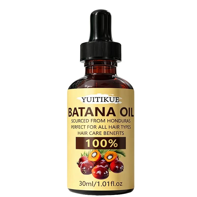 Huile capillaire YUITIKUE 100% pure d'huile de Batana du Honduras, soin nourrissant pour tous types 