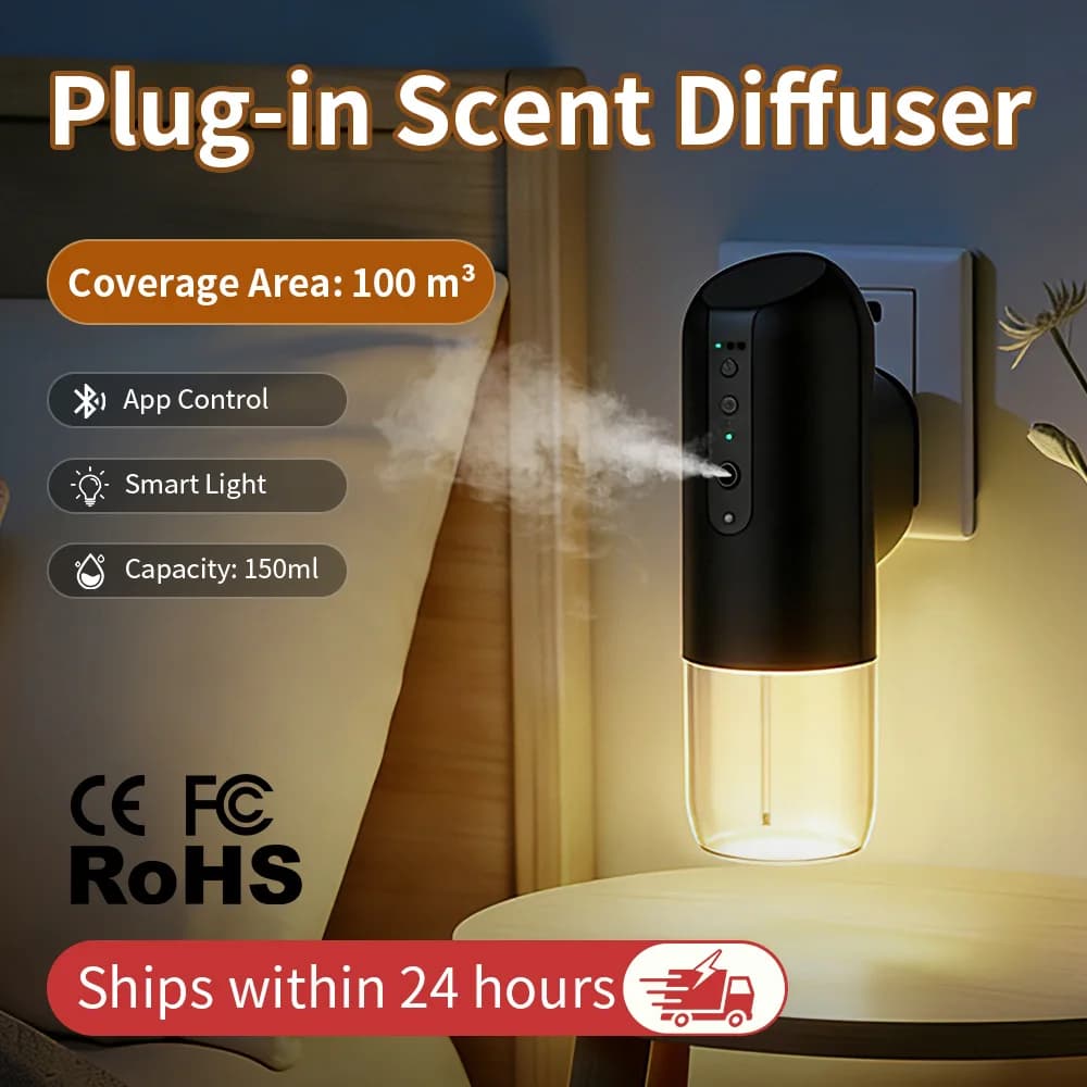 Diffuseur d'air intelligent automatique TEABLUM 100m³, diffuseur de parfum pour hôtel, maison et toi