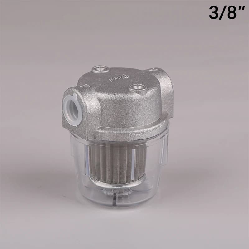 Filtre à huile pour brûleur à mazout transparent P.C. Tasse 1/4" 3/8" petit filtre à carburant diese