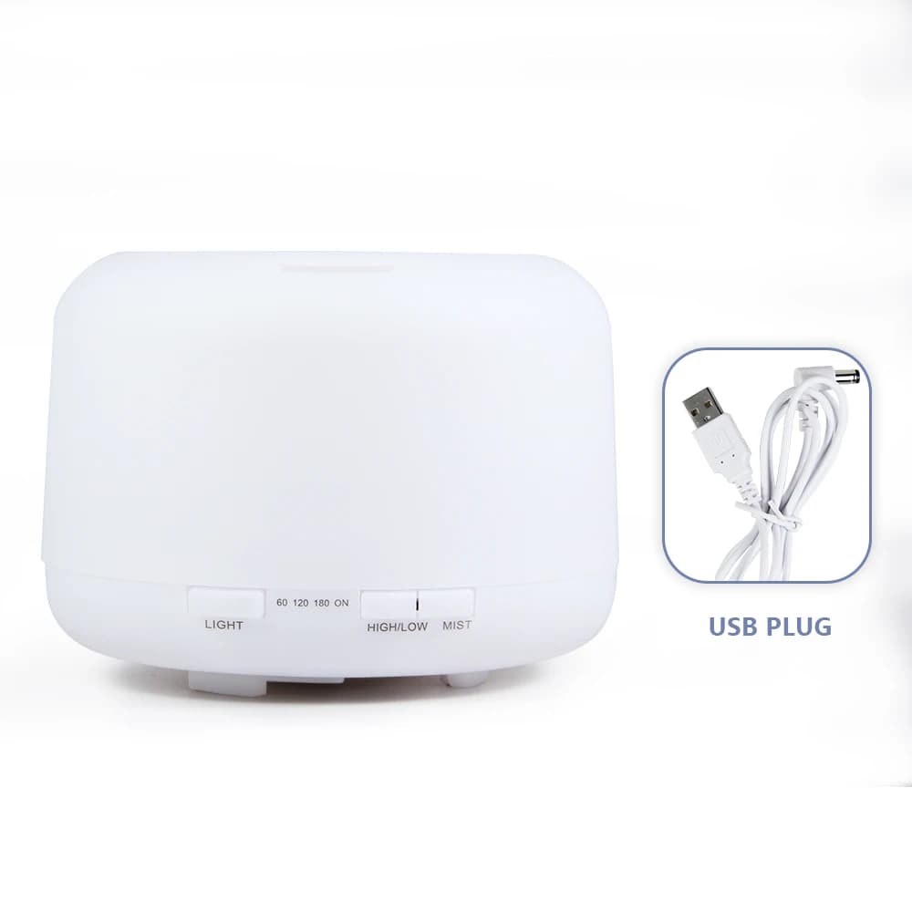 Diffuseur d'huiles essentielles 500ml, fonction de synchronisation, diffuseur d'arôme, humidificateu