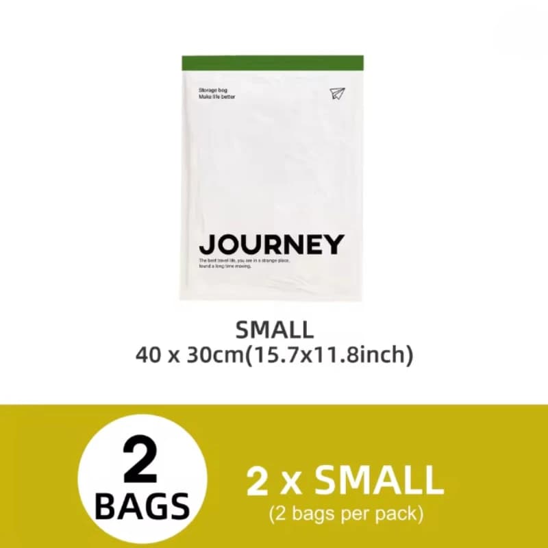 Sacs de Compression enroulables, 2 pièces/paquet, sac de rangement sous vide réutilisable pour organ