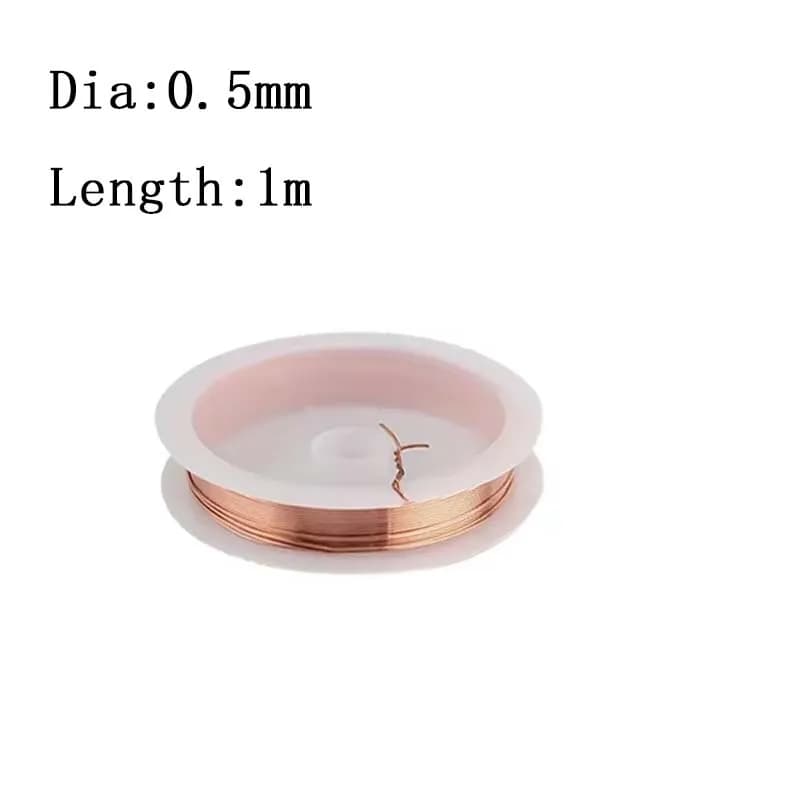 1/2/3 rouleaux de fil de cuivre laqué 0.1mm -3.2mm, câble en cuivre, fil magnétique, fil de cuivre é