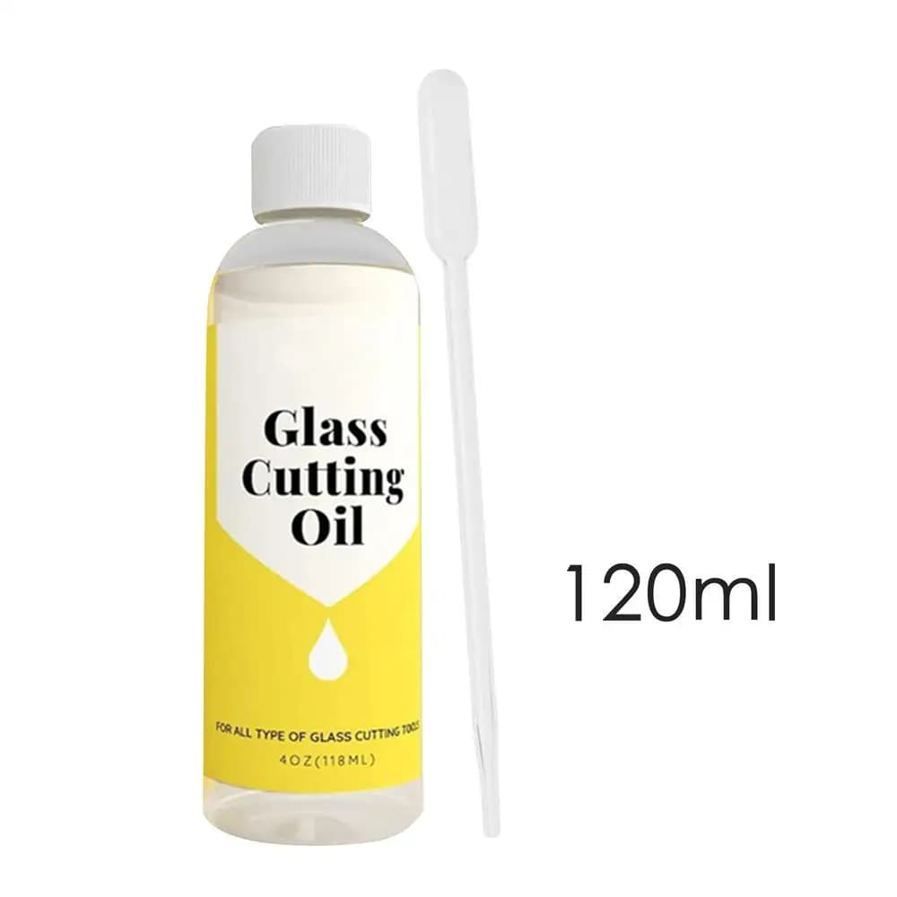 Huile de coupe de verre de 118ml, facile à nettoyer pour la rupture de vitrail, de verre fondu, de v